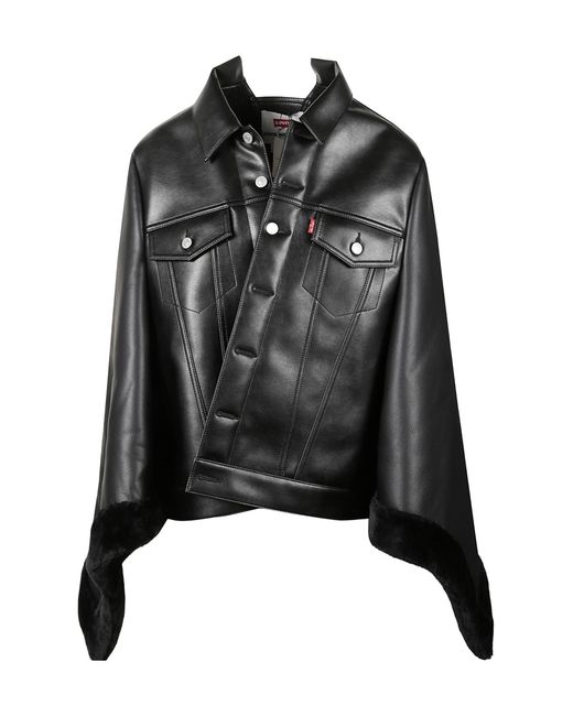 Junya Watanabe Black X Levis Leather Jacket