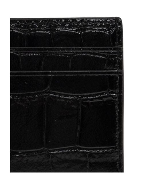 Tory Burch Black Leather Card Holder