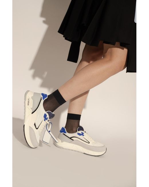 Off-White c/o Virgil Abloh White Logo Detailed Lace-Up Sneakers