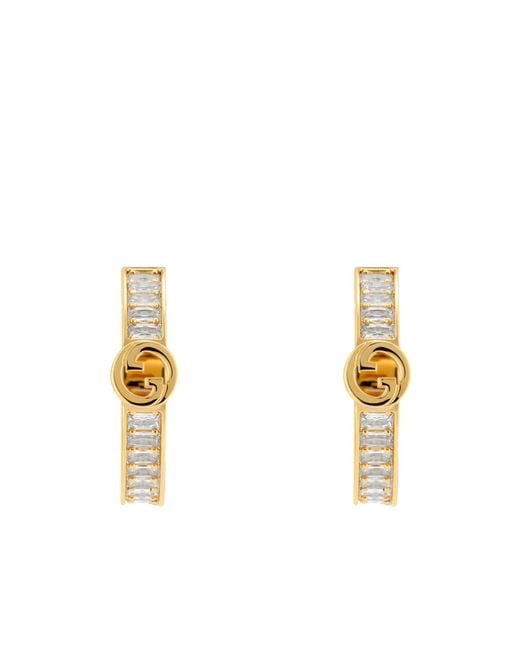 Gucci Metallic Blondie Crystal Earrings