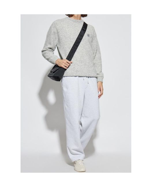 American Vintage Gray Crew-Neck Sweater for men