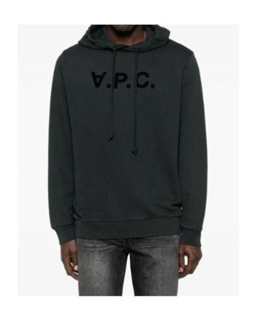 A.P.C. Black Standard Grand Vpc Hoodie for men