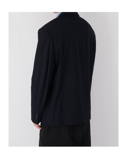 Acne Blue Pinstripe Blazer for men
