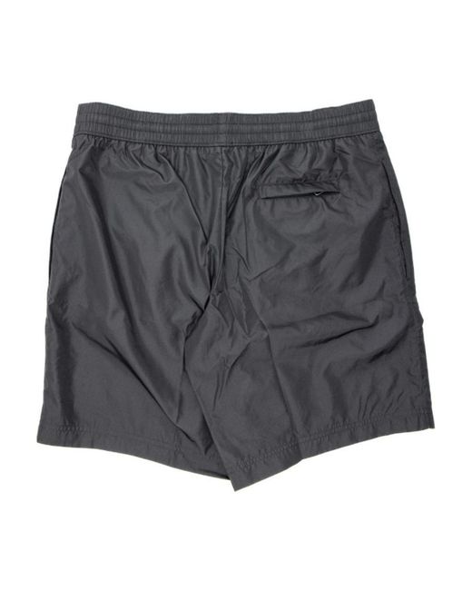 Dolce & Gabbana Gray Drawstring Swim Shorts for men