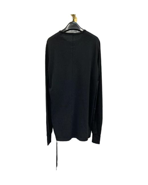 Rick Owens Black Pentagram Logo-Print Cotton T-Shirt for men