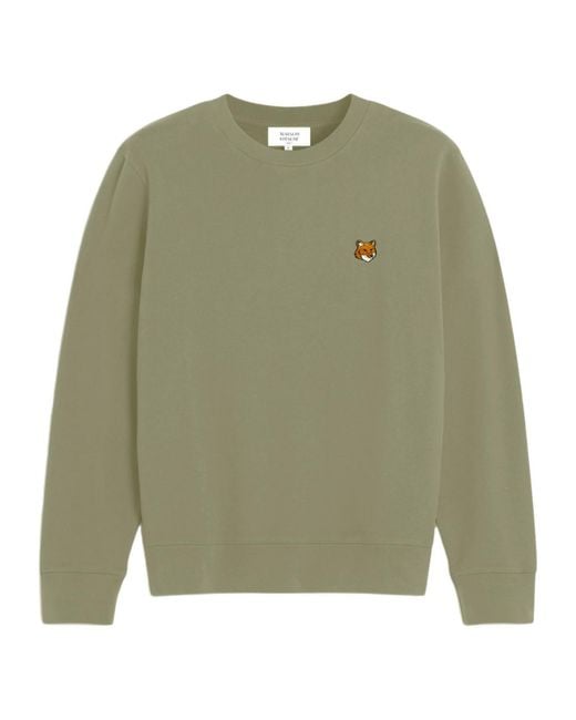 Maison Kitsuné Green Fox-Motif Sweatshirt for men