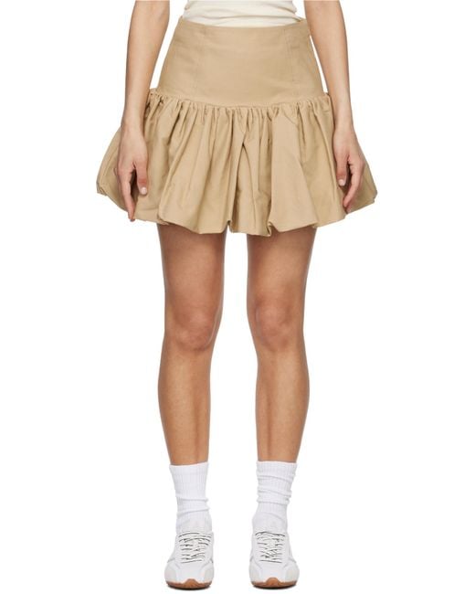 Ganni Natural Skirt