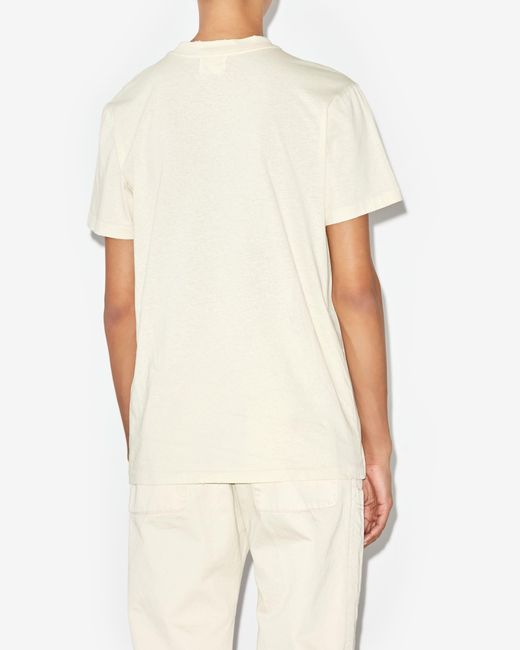 Isabel Marant White Isabel Marant Étoile Logo-Printed Crewneck T-Shirt