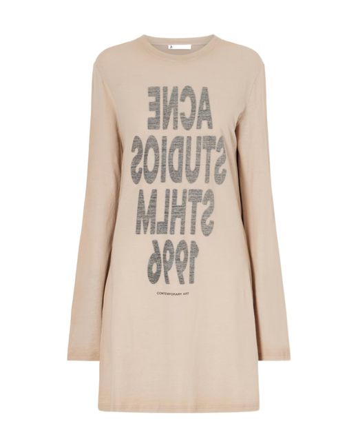 Acne Natural Graphic Dress
