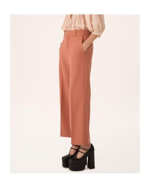 Chloé Pink Chloé Flared Bootcut Trousers