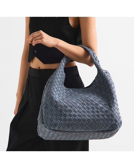 Bottega Veneta Blue Soft Large-Capacity Shoulder Bag