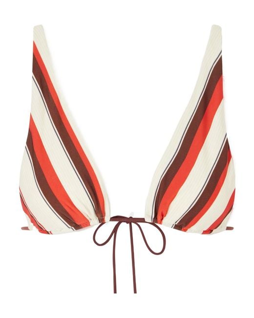 Sir Red Ruffled Bikini Top
