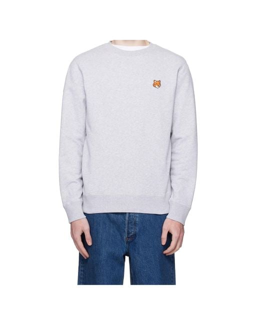 Maison Kitsuné Blue Long-Sleeved Sweatshirt for men