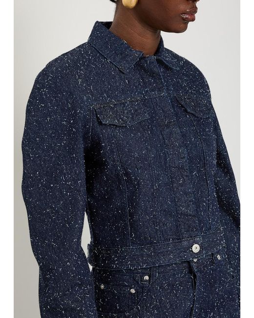 Jacquemus Blue La Veste De-Nimes Ovalo Denim Jacket
