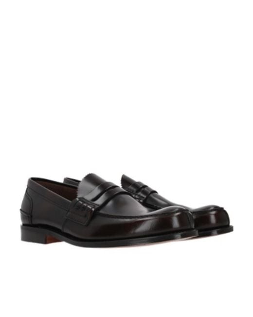Church's Black Micro-Standard Loafer Shoes for men