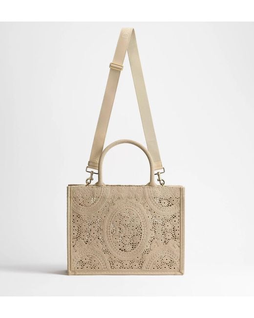 Dior Natural Medium Book Tote With Strap