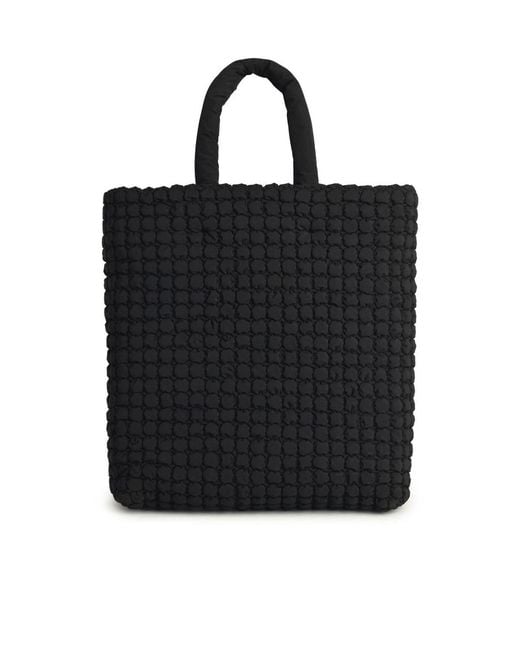 Marni Black Logo Patch Tote Bag for men