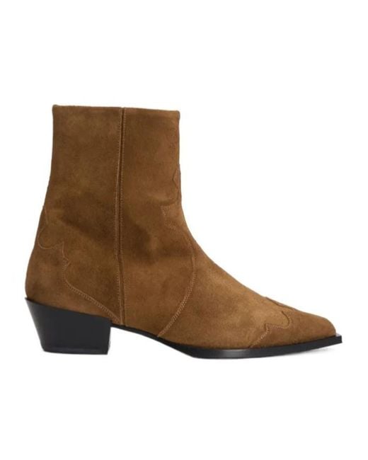 Aeyde Brown Hester Ankle Boots