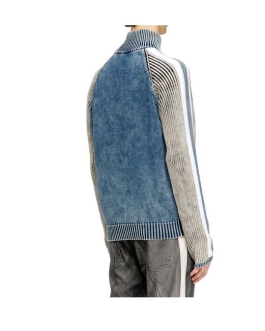 DIESEL Blue K-Heronimo Raglan-Sleeve Cardigan for men