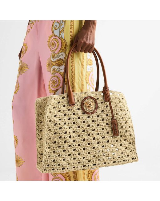 Versace Metallic Simple Tote Bag