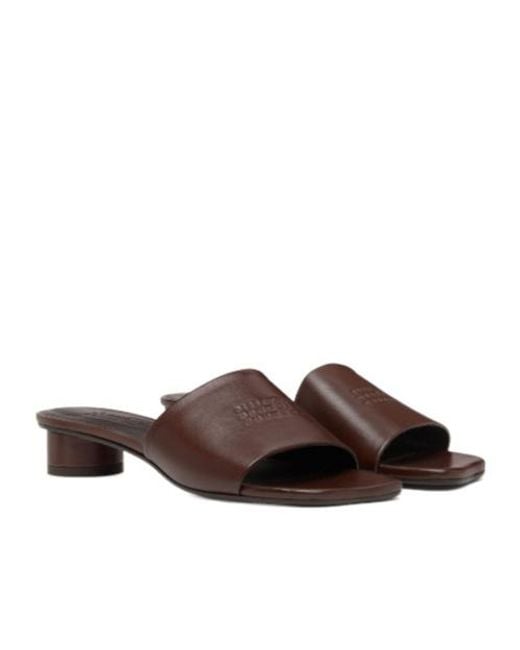 MM6 by Maison Margiela Brown Anatomic Sandals
