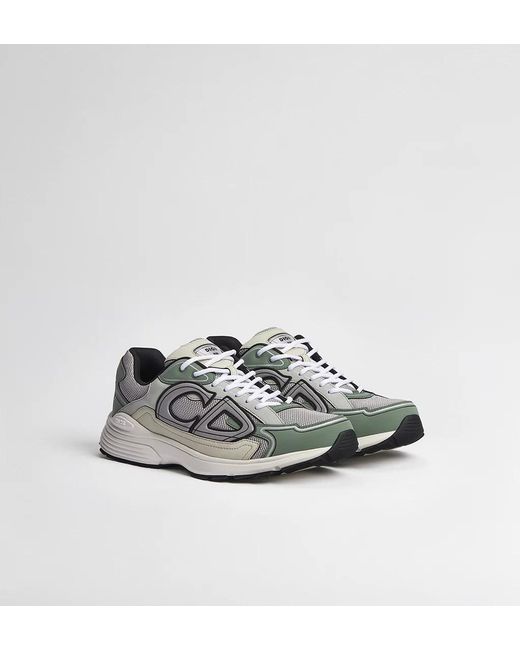 Dior White Homme B30 Lace-Up Sneakers for men