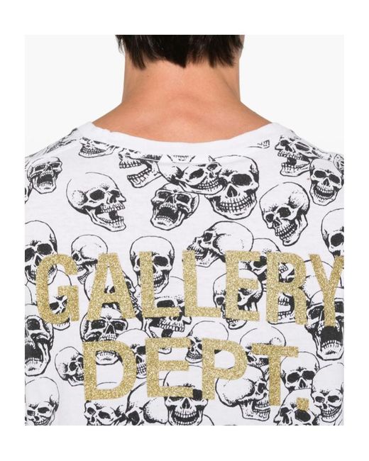GALLERY DEPT. White Skull-Print T-Shirt for men