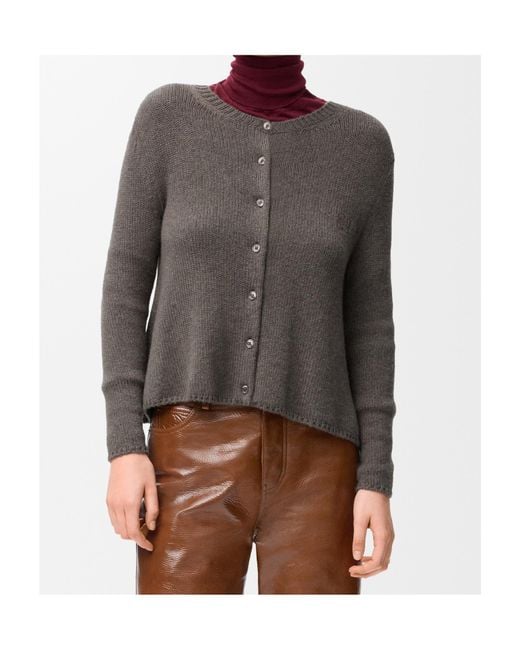 Loewe Gray Long-Sleeved Cardigan