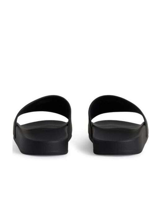 Balenciaga Black Political Campaign Pool Slides