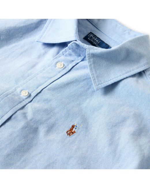 Polo Ralph Lauren Blue Tie Waist Shirt Dress