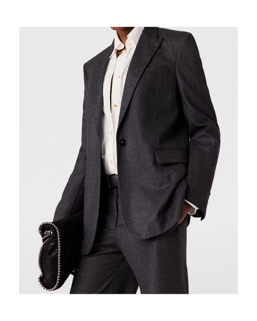 Stella McCartney Black Single-Breasted Tailored Blazer