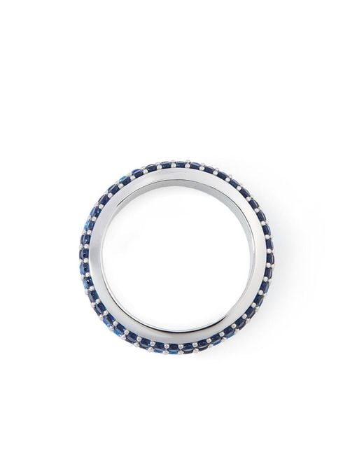 Loewe White Thin Pavé Ring