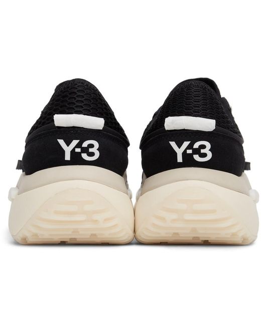 Y-3 Black Ajatu Run Lace-Up Sneakers for men