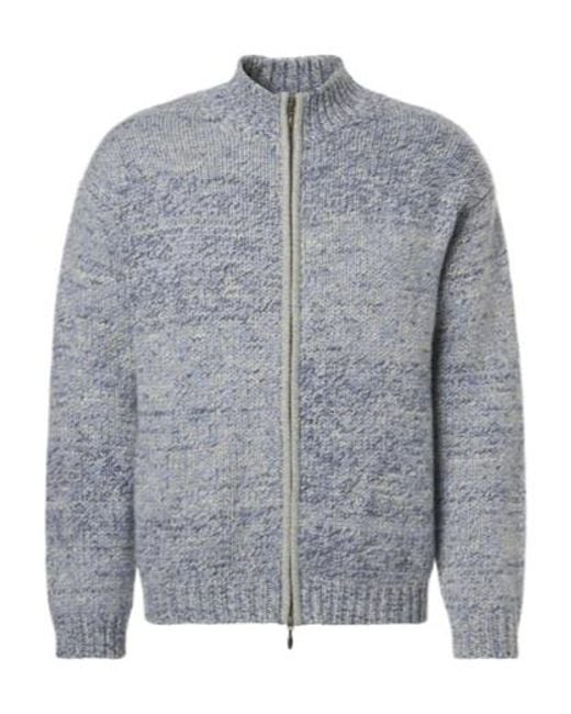 LeKasha Gray Zip-Up Cardigan for men