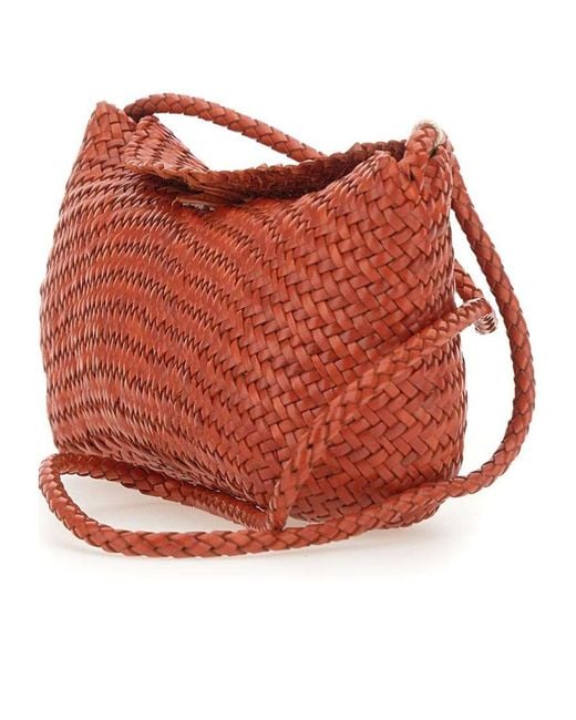 Dragon Diffusion Red Corsina Diagonal Shoulder Bag