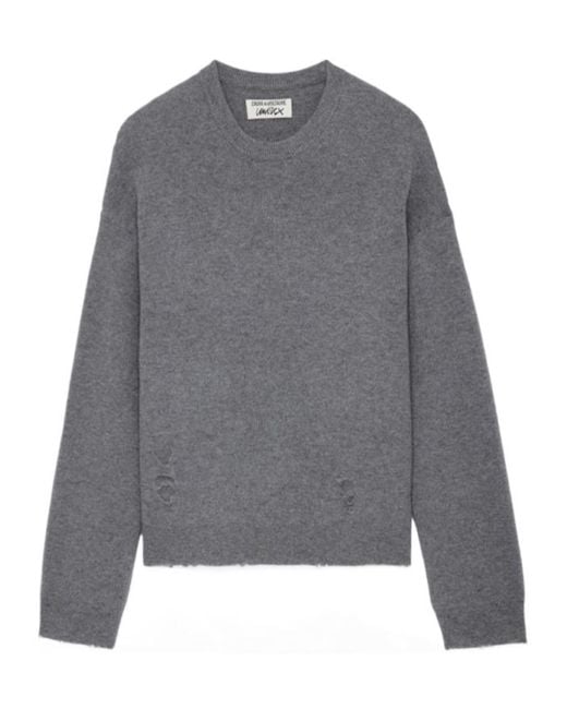Zadig & Voltaire Gray Marko Wool Jumper