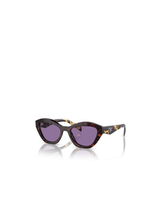 Prada Purple Eyewear Butterfly Frame Sunglasses