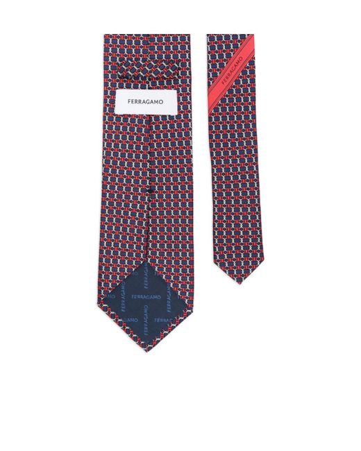 Ferragamo Purple Pointed Tie for men
