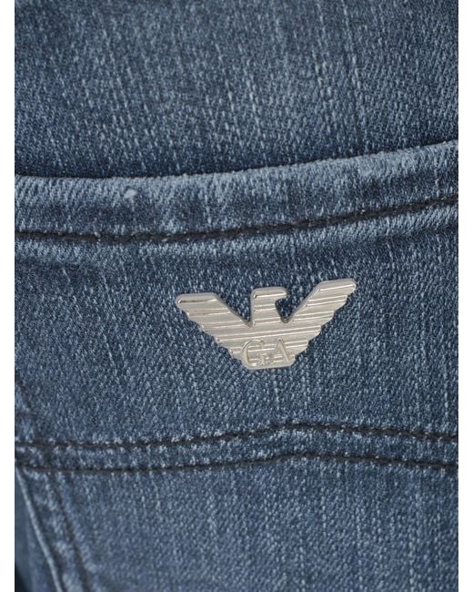 Emporio Armani Blue Cropped Jeans
