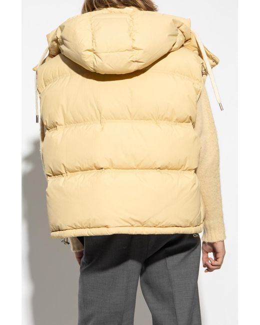 AMI Natural Hooded Padded Gilet