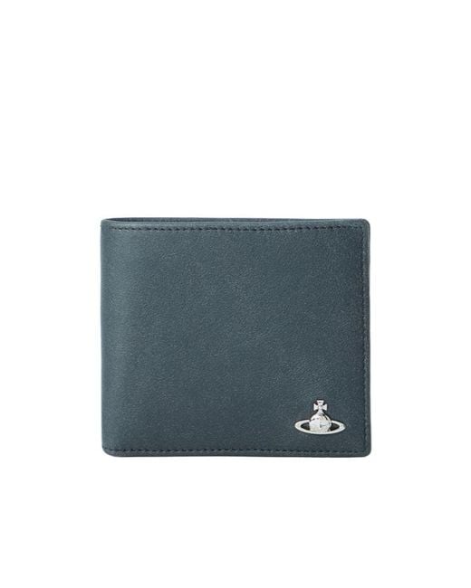 Vivienne Westwood Blue Logo Wallet for men