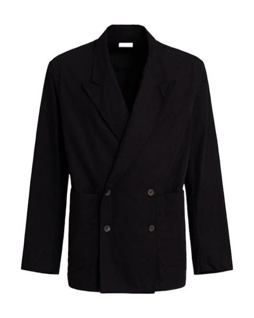 Dries Van Noten Black Caplans Jacket for men