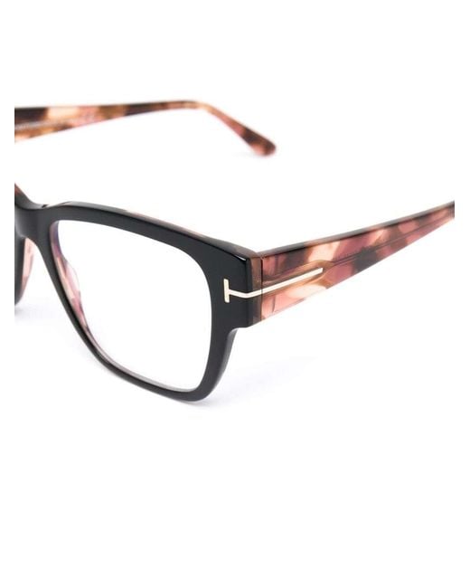 Tom Ford Metallic Eyewear Square Frame Glasses