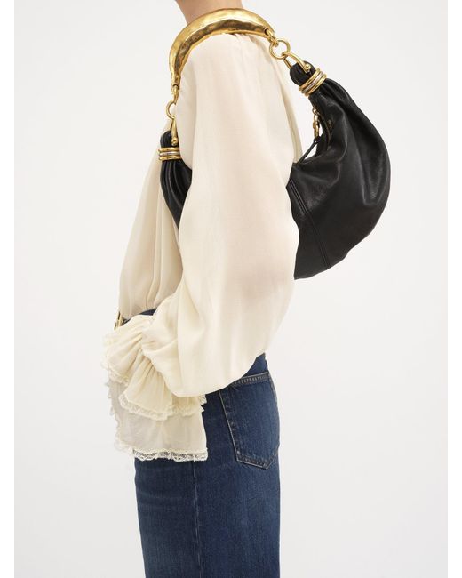 Chloé Black Chloé Small Bracelet Hobo Bag