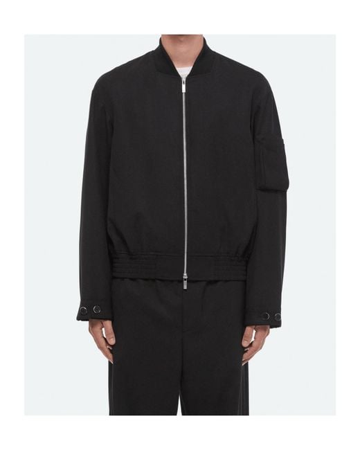 Helmut Lang Black Wardrobe Bomber for men