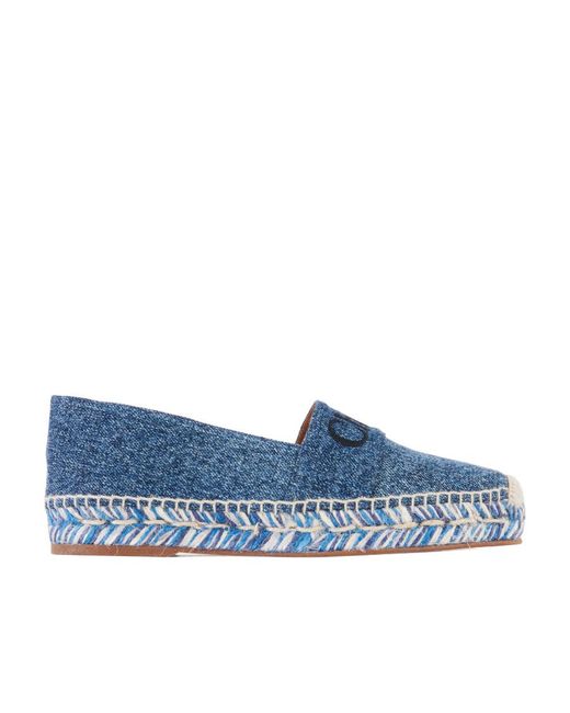 Chloé Blue Chloé Piia Flat Espadrilles