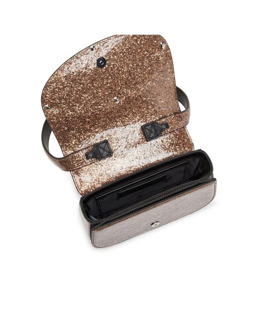 DIESEL Brown 1Dr Glitter-Embellishment Shoulder Bag