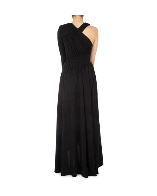 Givenchy Black Asymmetric Maxi Gown