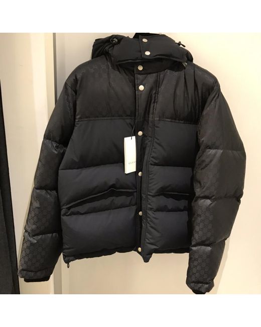 Gucci Black Hooded Down Jacket for men