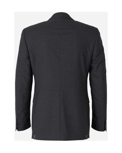 Canali Black Wool Suit for men